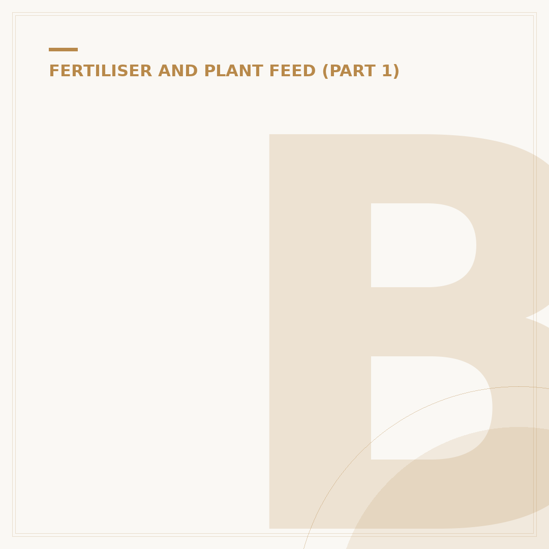 Blood and Bone Fertiliser: An Alternative Plant Food