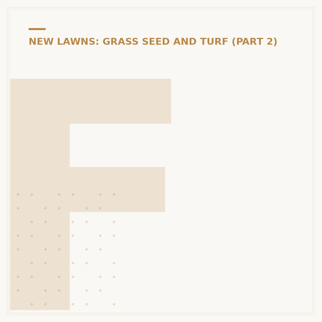 Fertilizer for New Grass Seed