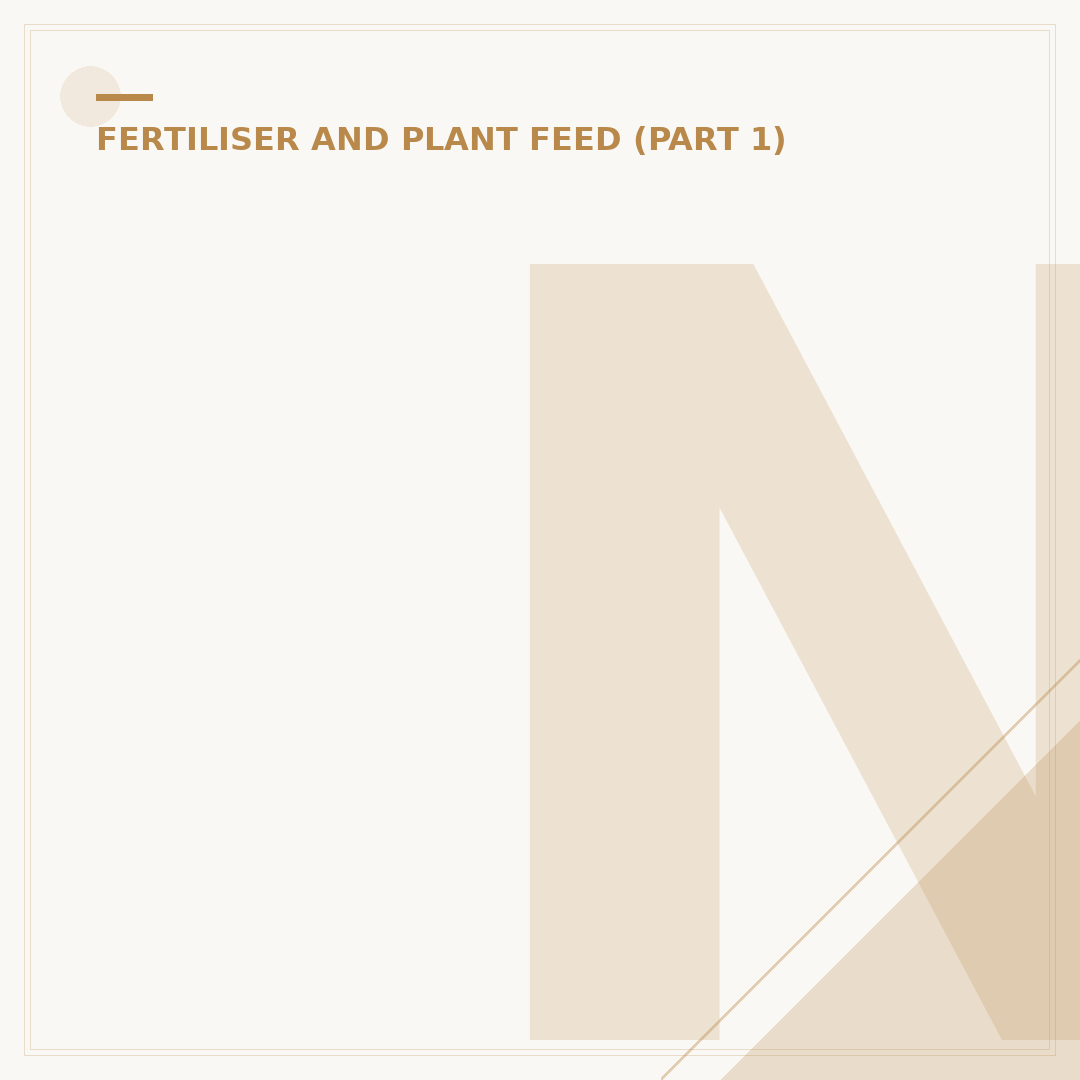 Natural Organic Fertilizer: Plant Food Alternatives