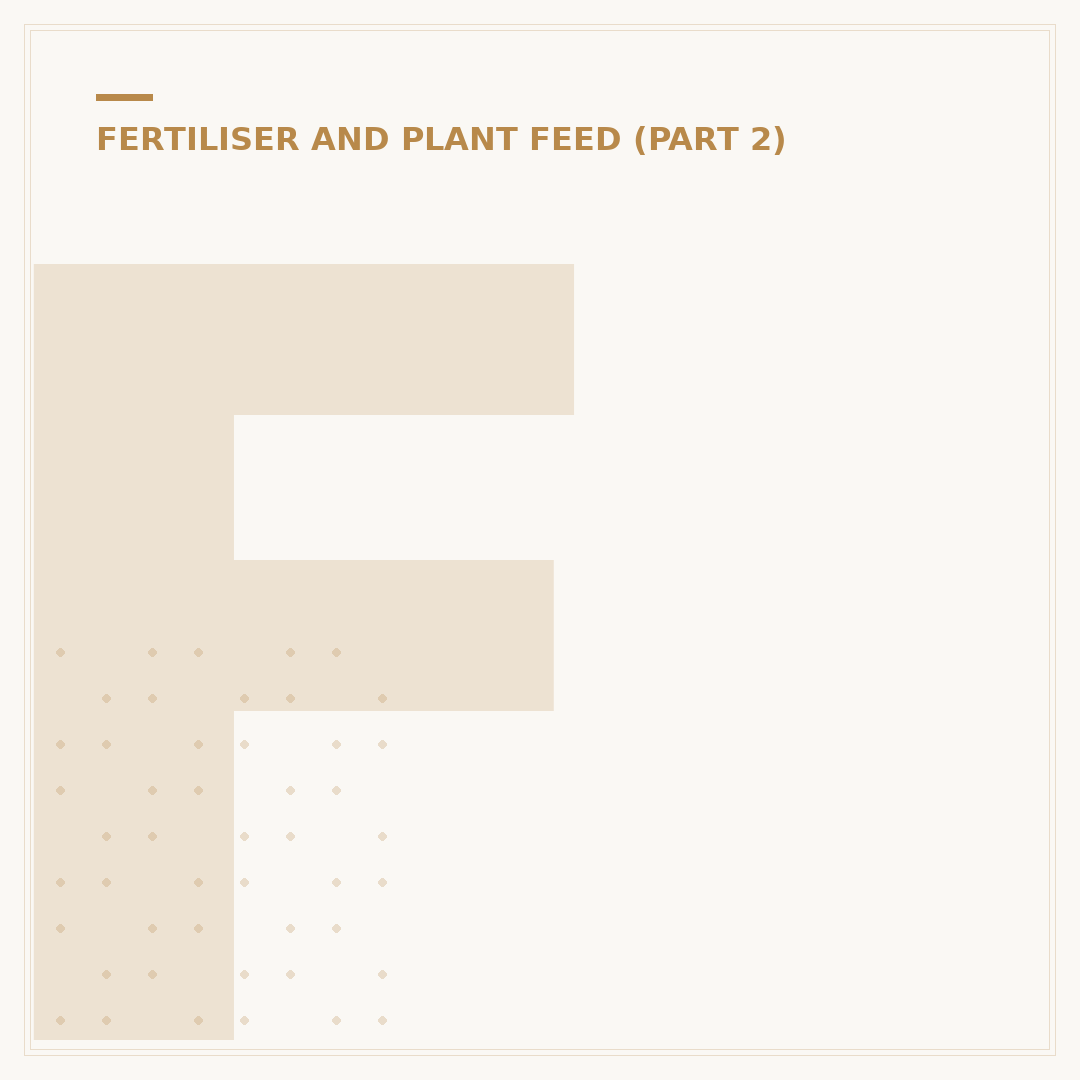 Fertilizer Pellets Explained: Types and Uses