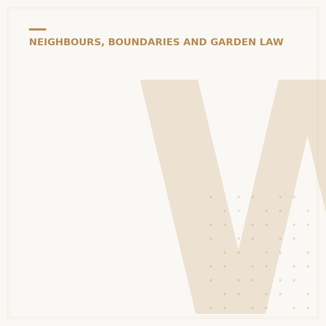 Who is Responsible for Your Garden Fence?