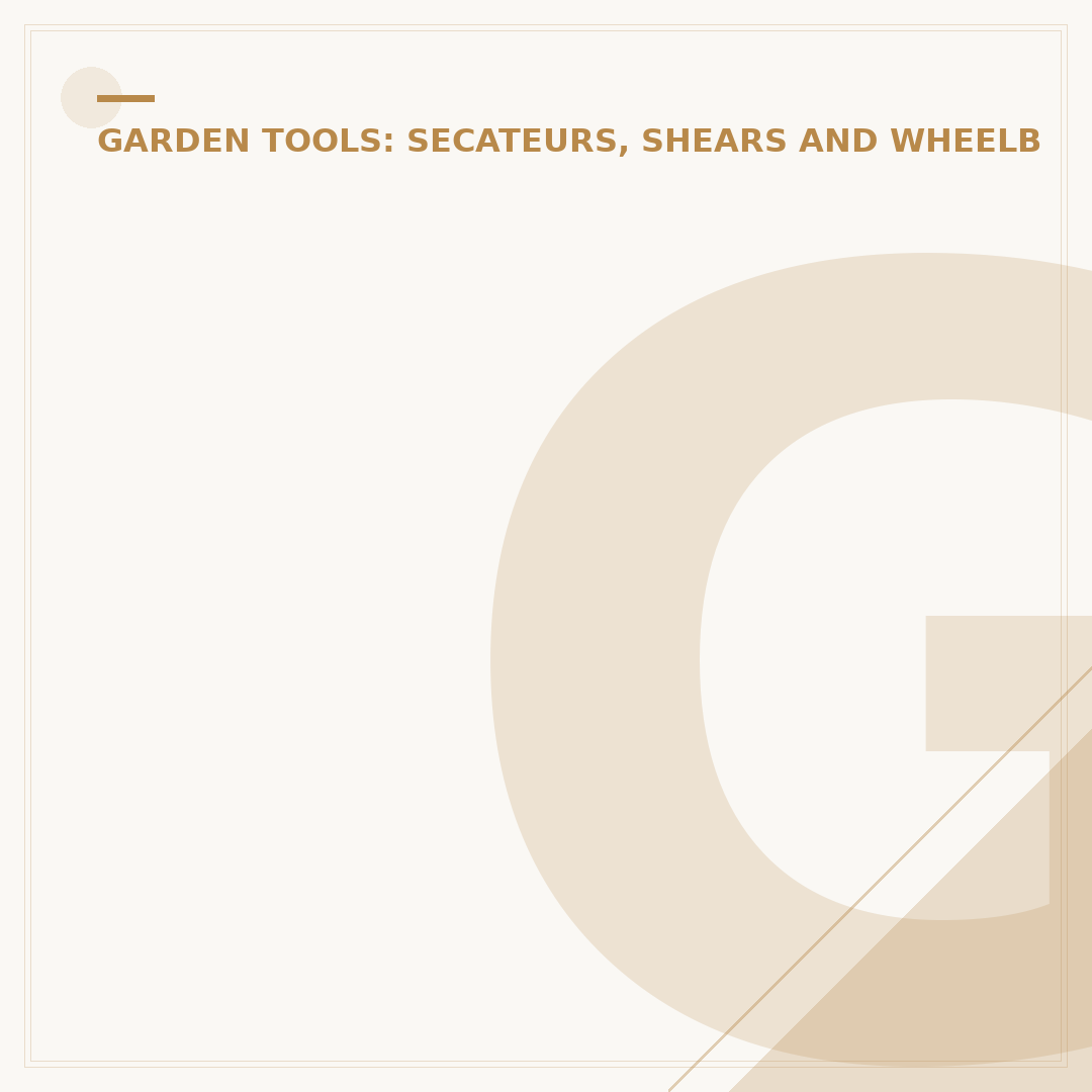Garden Tools Sharpened: Why and How to Do It