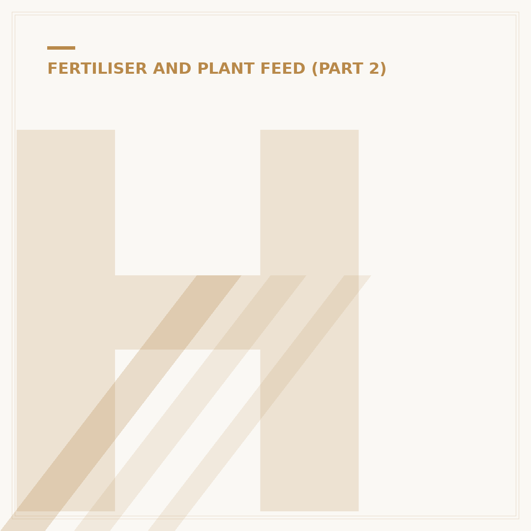 Home Plant Fertiliser: What Your Indoor Plants Need