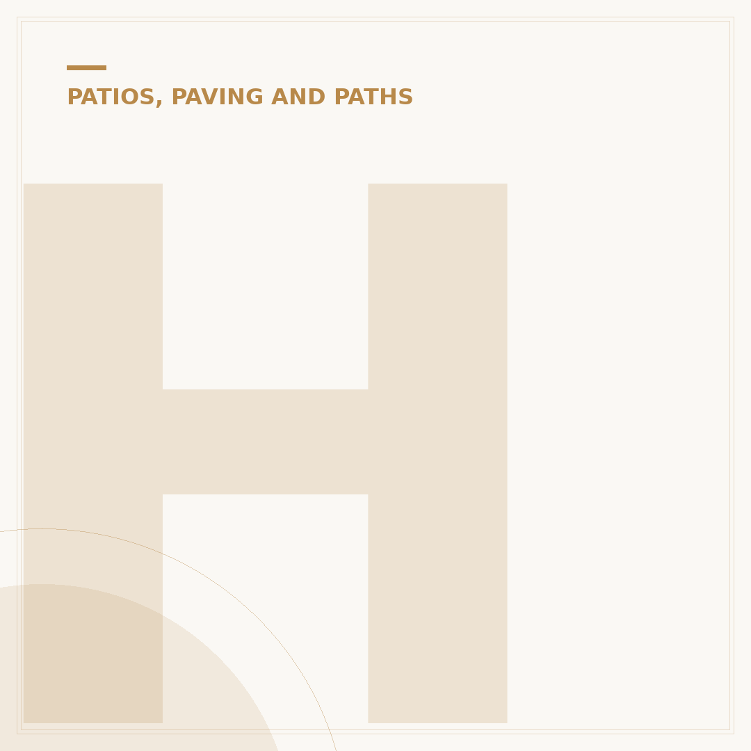 How to Lay a Garden Path: Materials and Methods