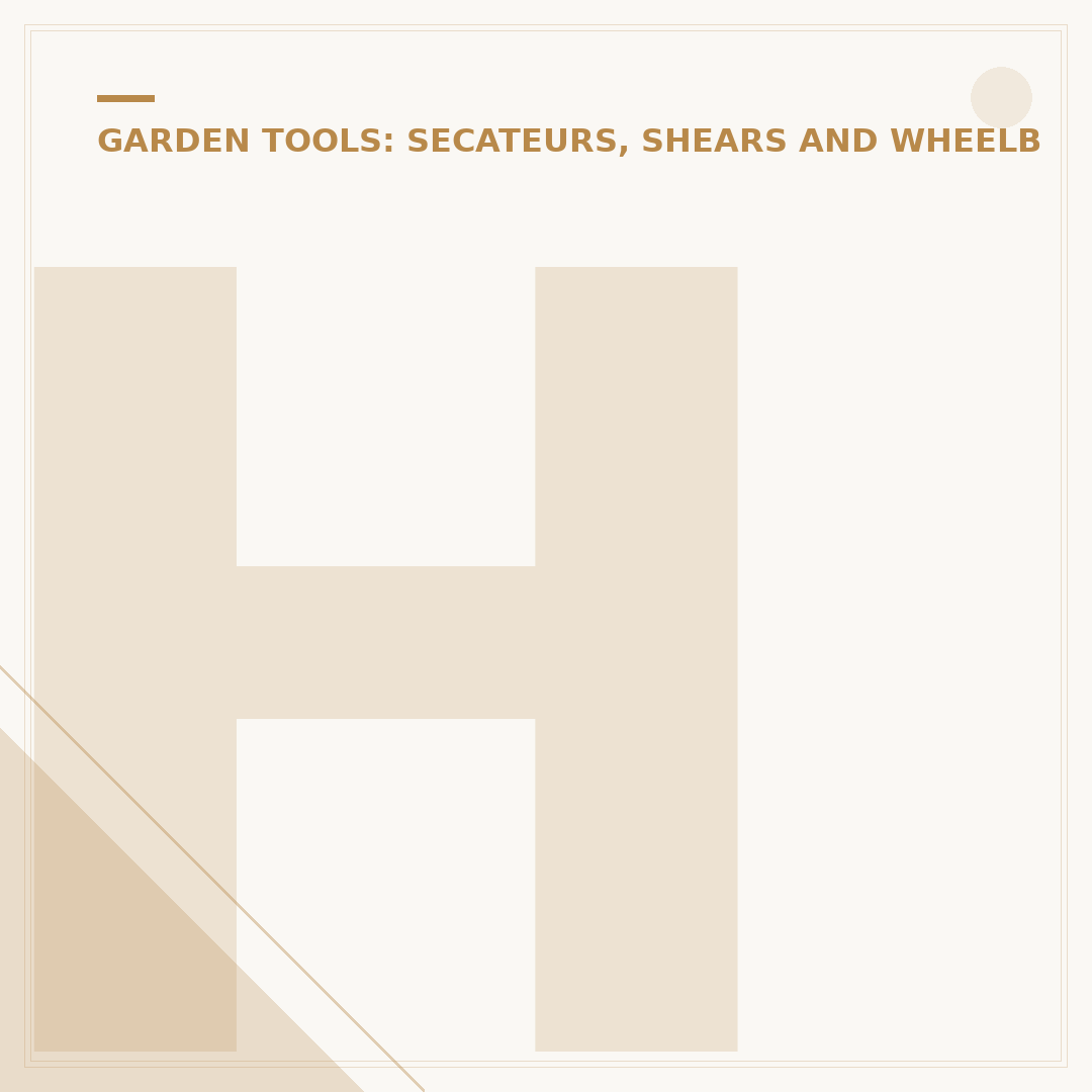 How to Clean Garden Tools: Methods and Maintenance