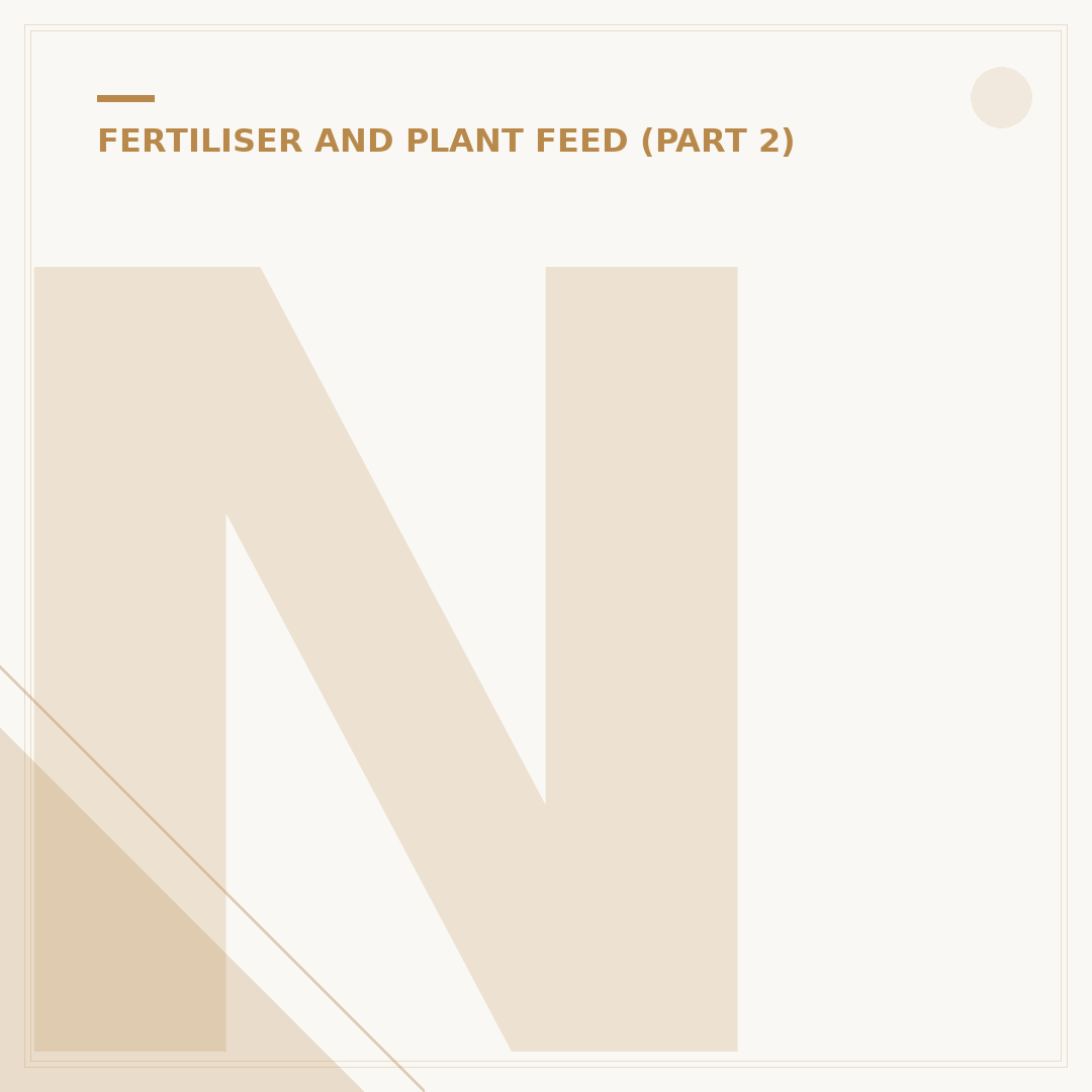 Nitrogen Fertilizer for Plants: Its Role and Alternatives