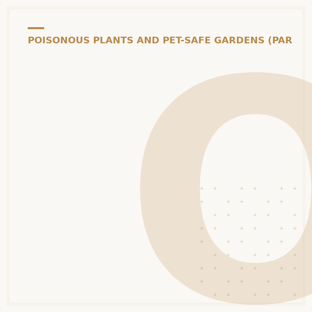 Outdoor Plants Poisonous to Dogs: What to Avoid