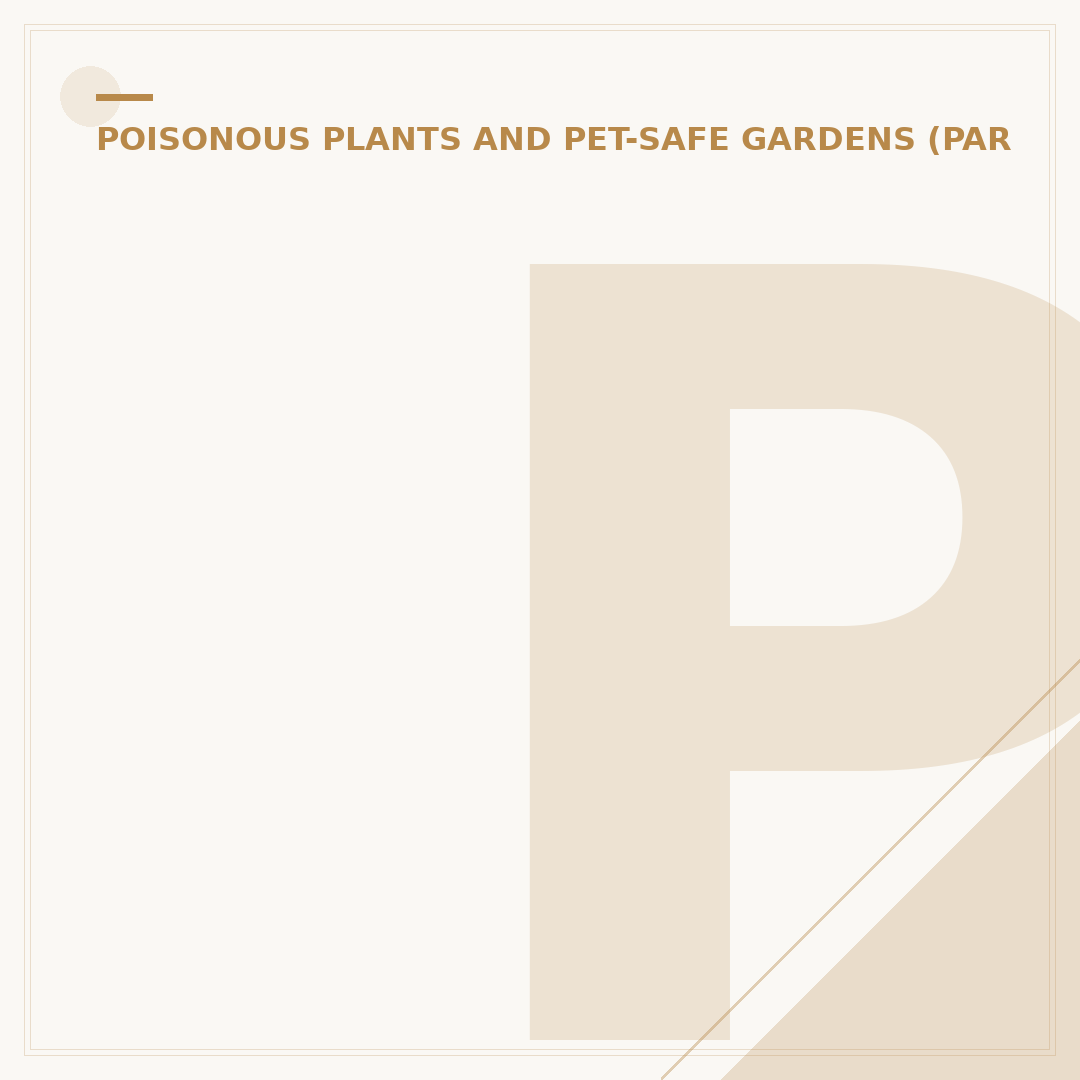 Plants Safe for Dogs