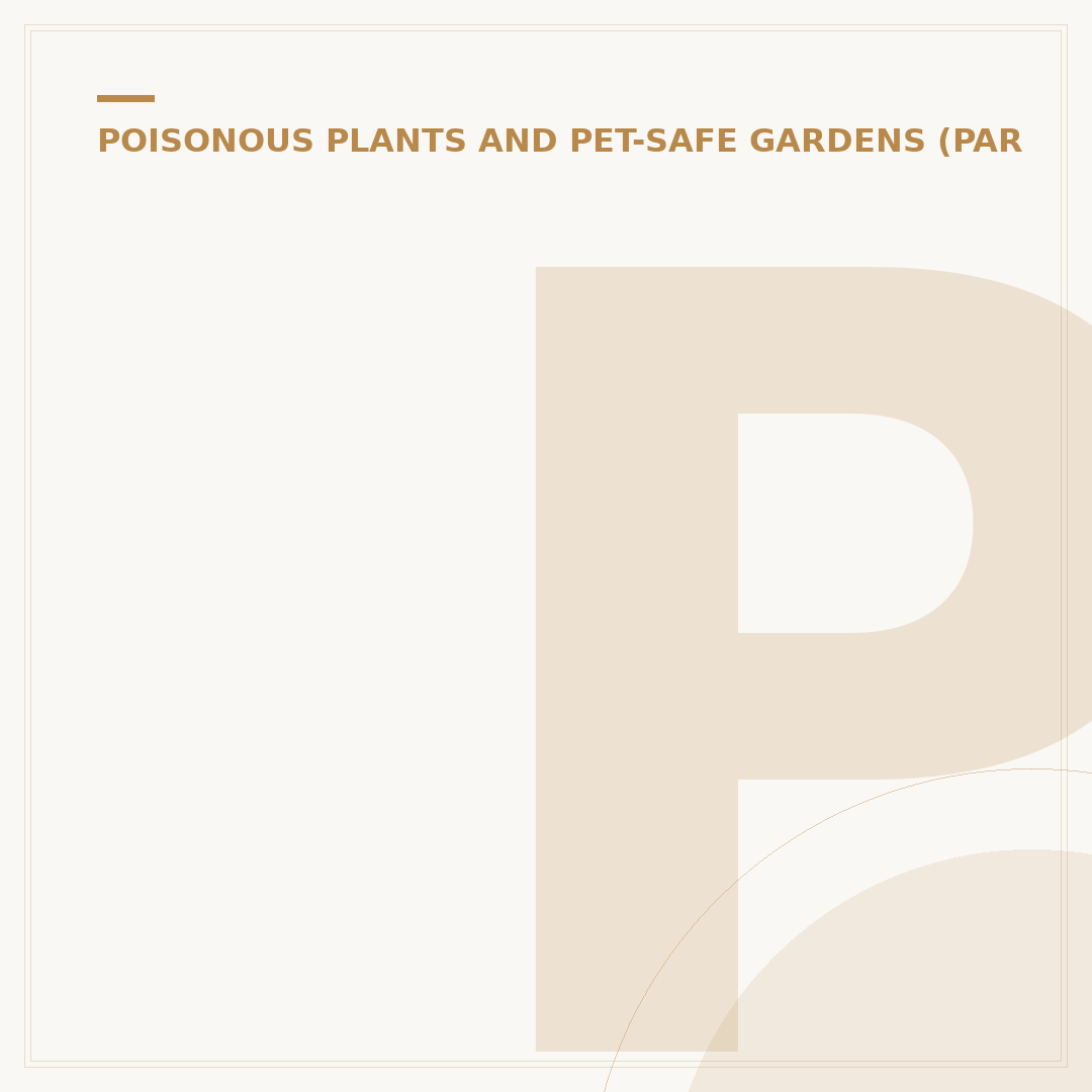 Plants Poisonous to Rabbits