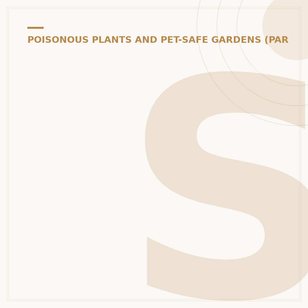 Shade-Loving, Child and Pet Safe Plants