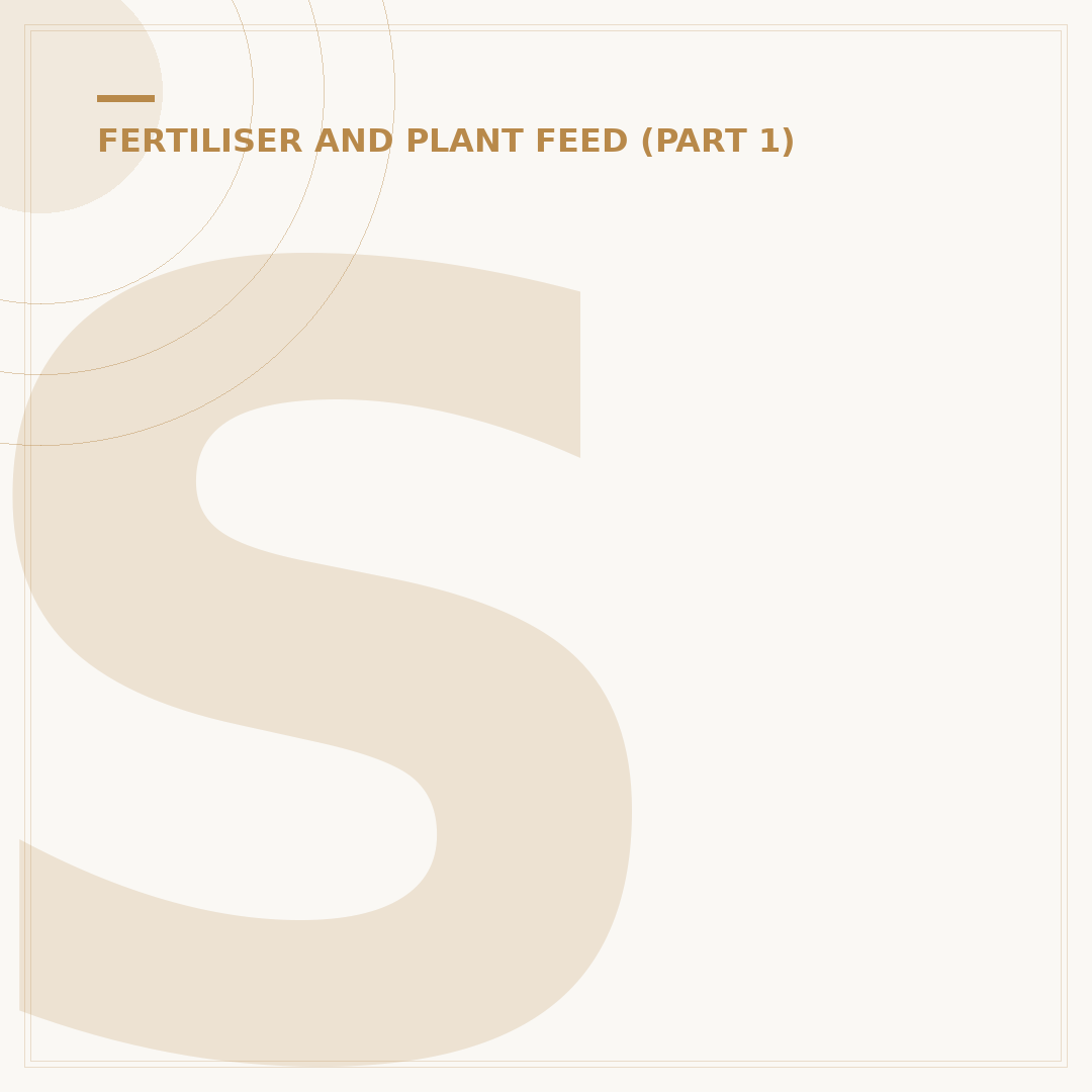 Soil Fertiliser: Understanding Nutrient Needs