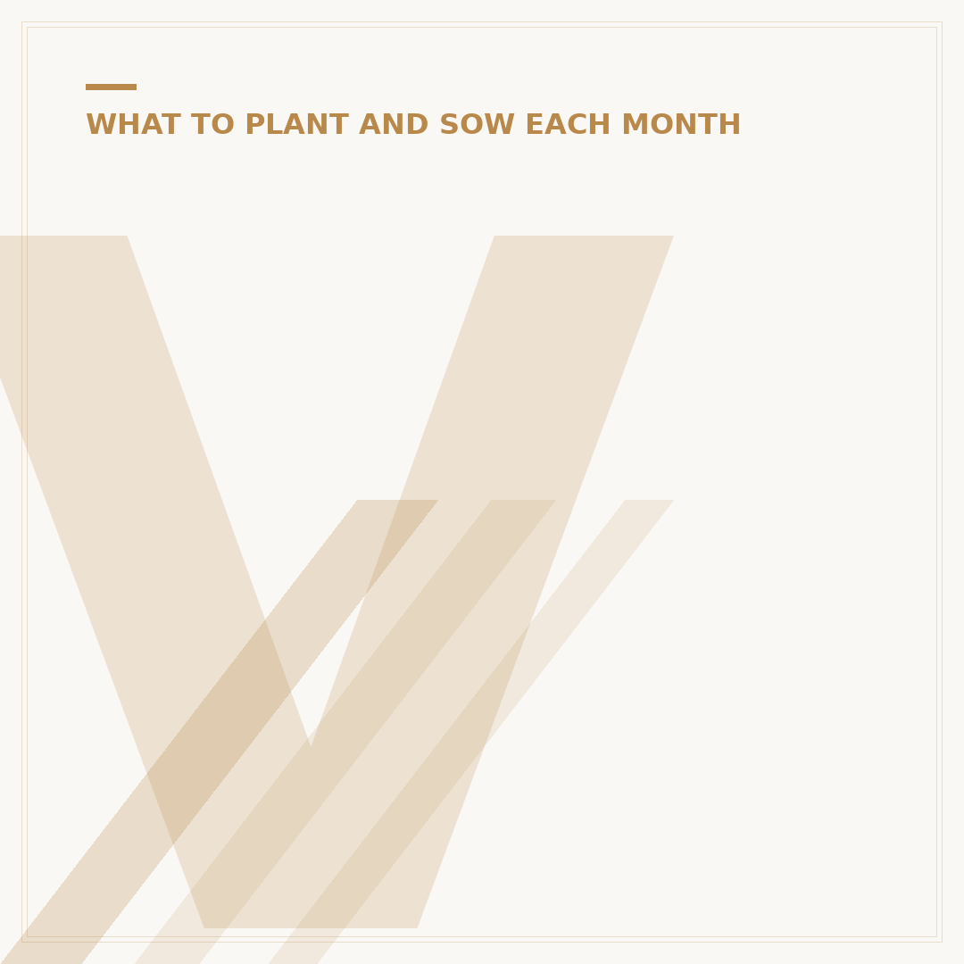 Veggies to Plant in April