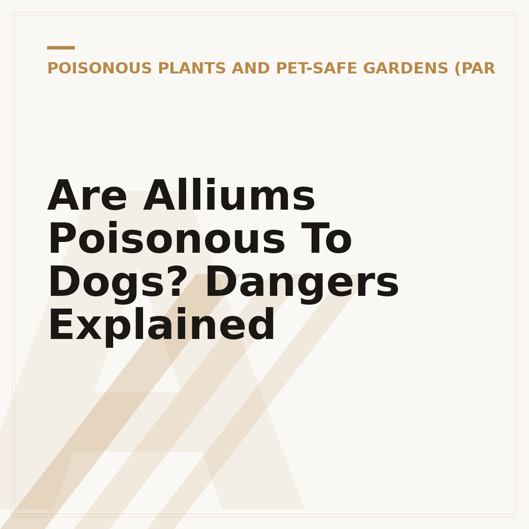Are Alliums Poisonous To Dogs? Dangers Explained