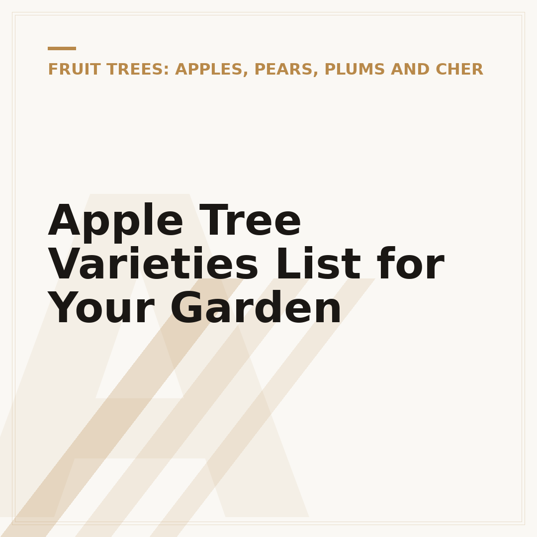 Apple Tree Varieties List for Your Garden