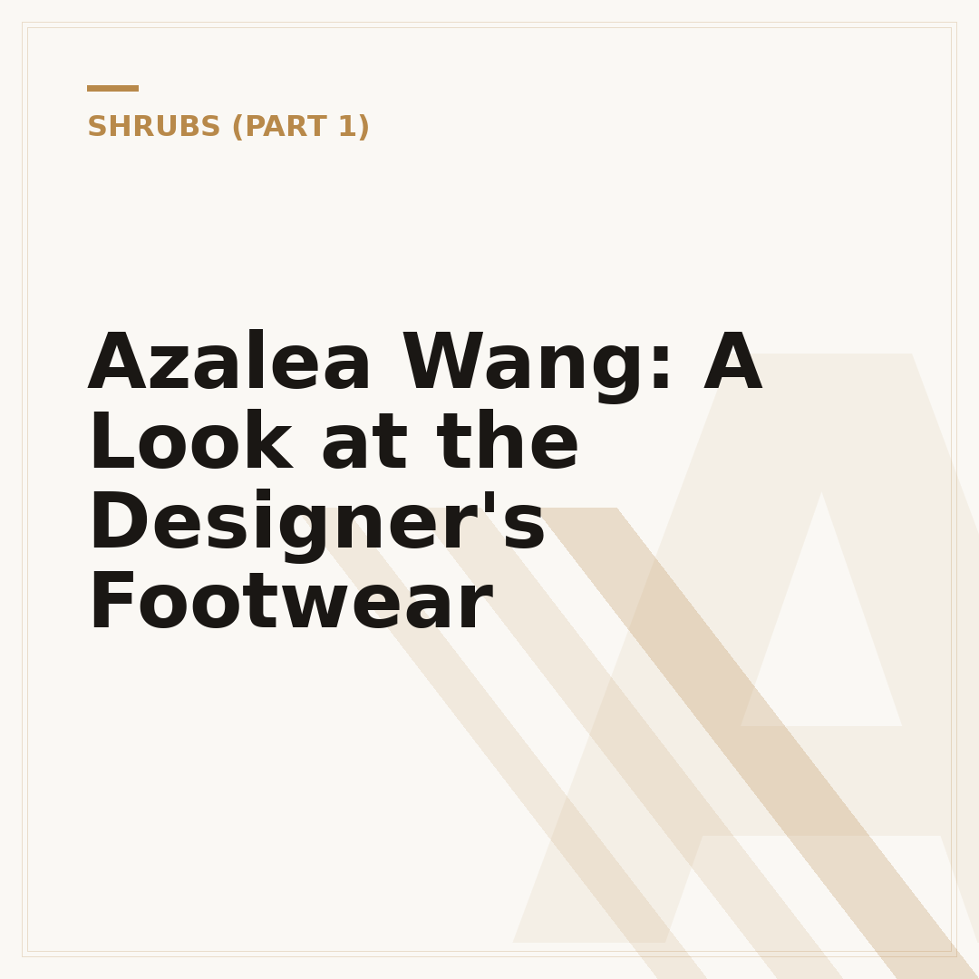Azalea Wang: A Look at the Designer's Footwear