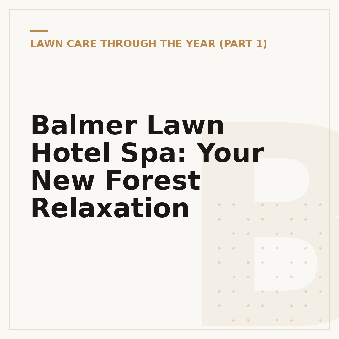 Balmer Lawn Hotel Spa: Your New Forest Relaxation