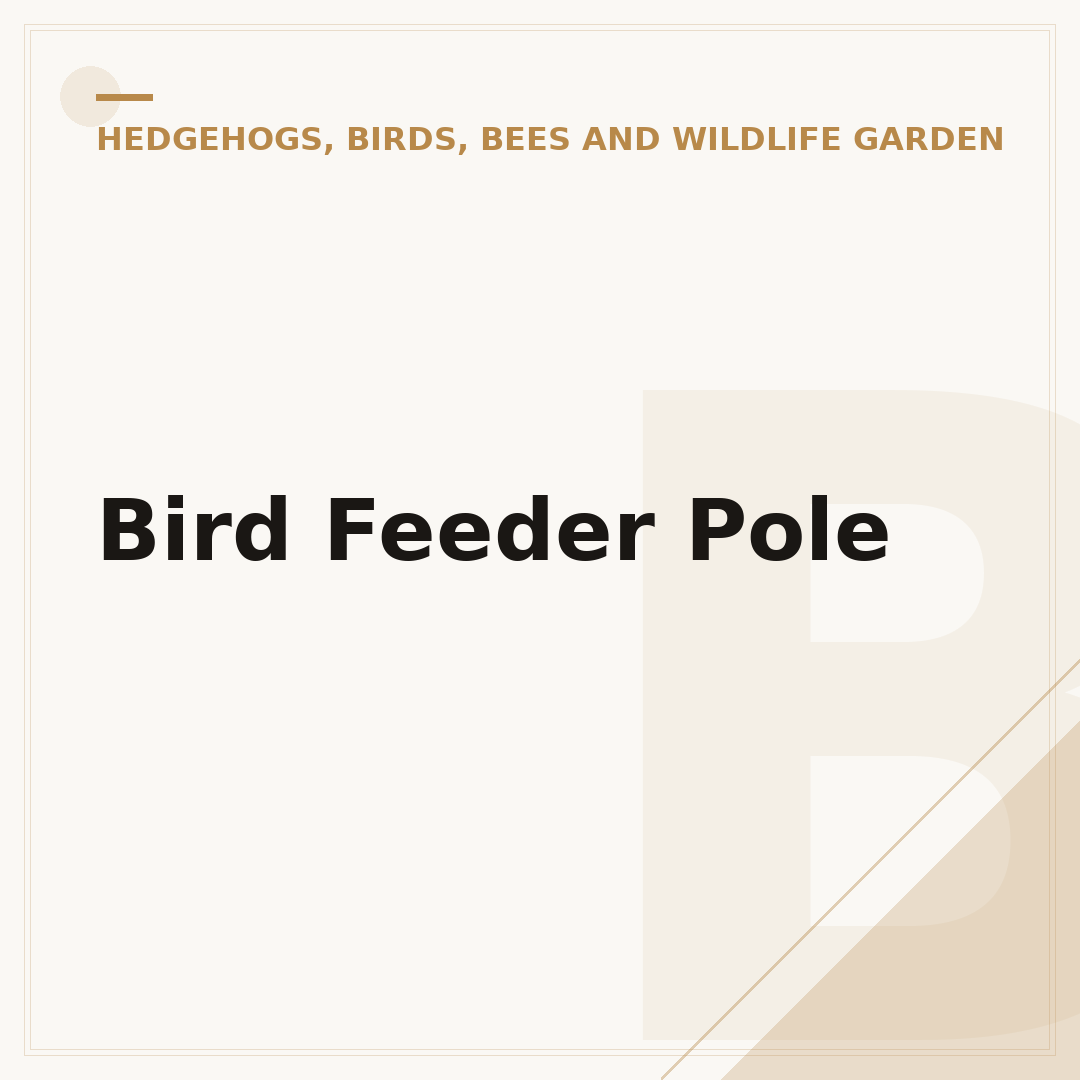 Bird Feeder Pole