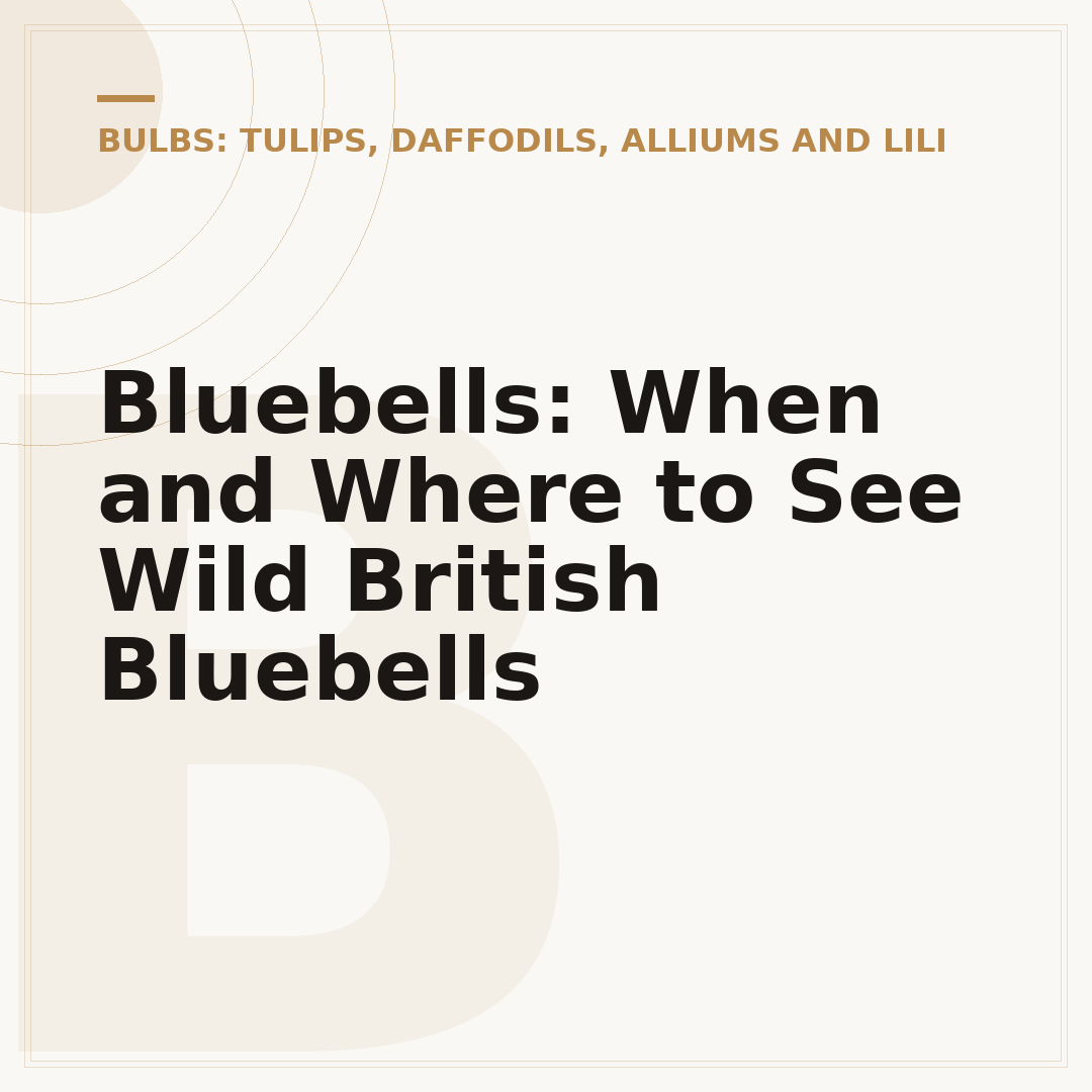 Bluebells: When and Where to See Wild British Bluebells