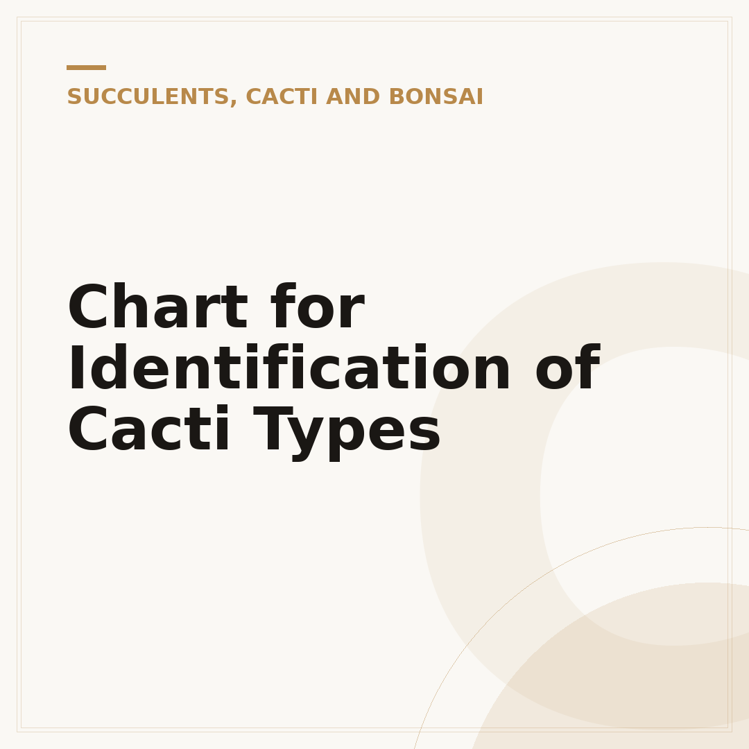 Chart for Identification of Cacti Types