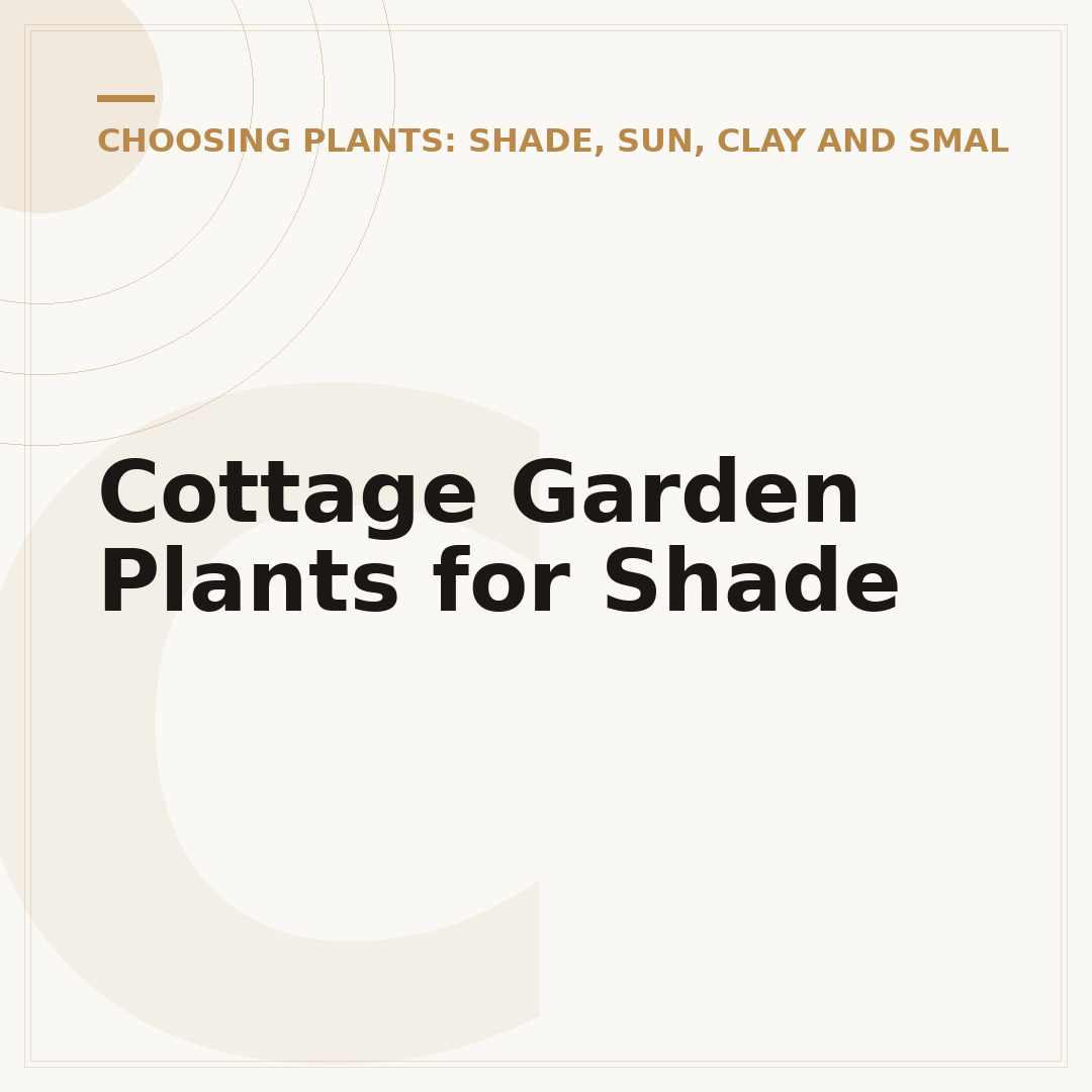 Cottage Garden Plants for Shade