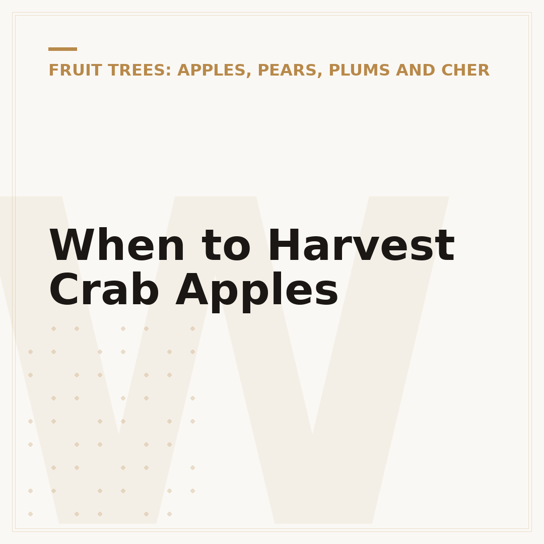 When to Harvest Crab Apples