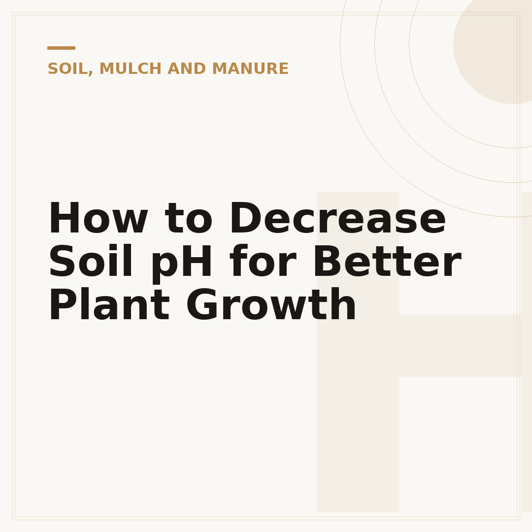 How to Decrease Soil pH for Better Plant Growth