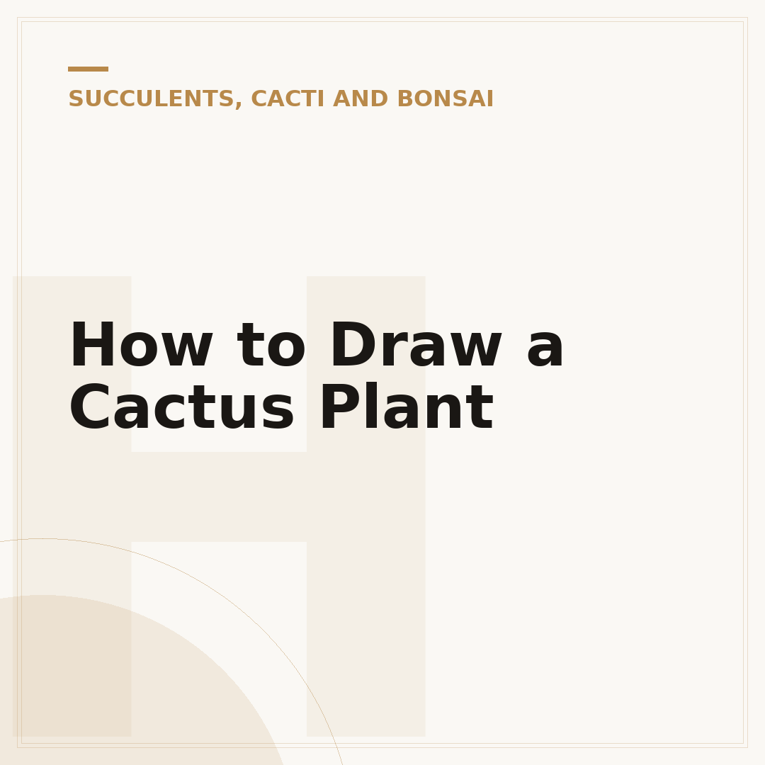 How to Draw a Cactus Plant