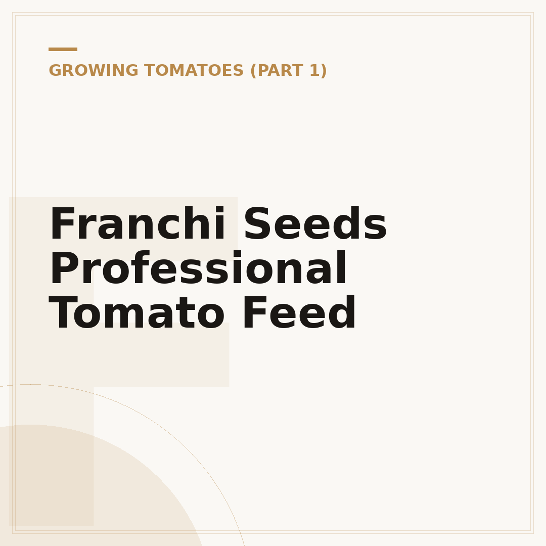 Franchi Seeds Professional Tomato Feed