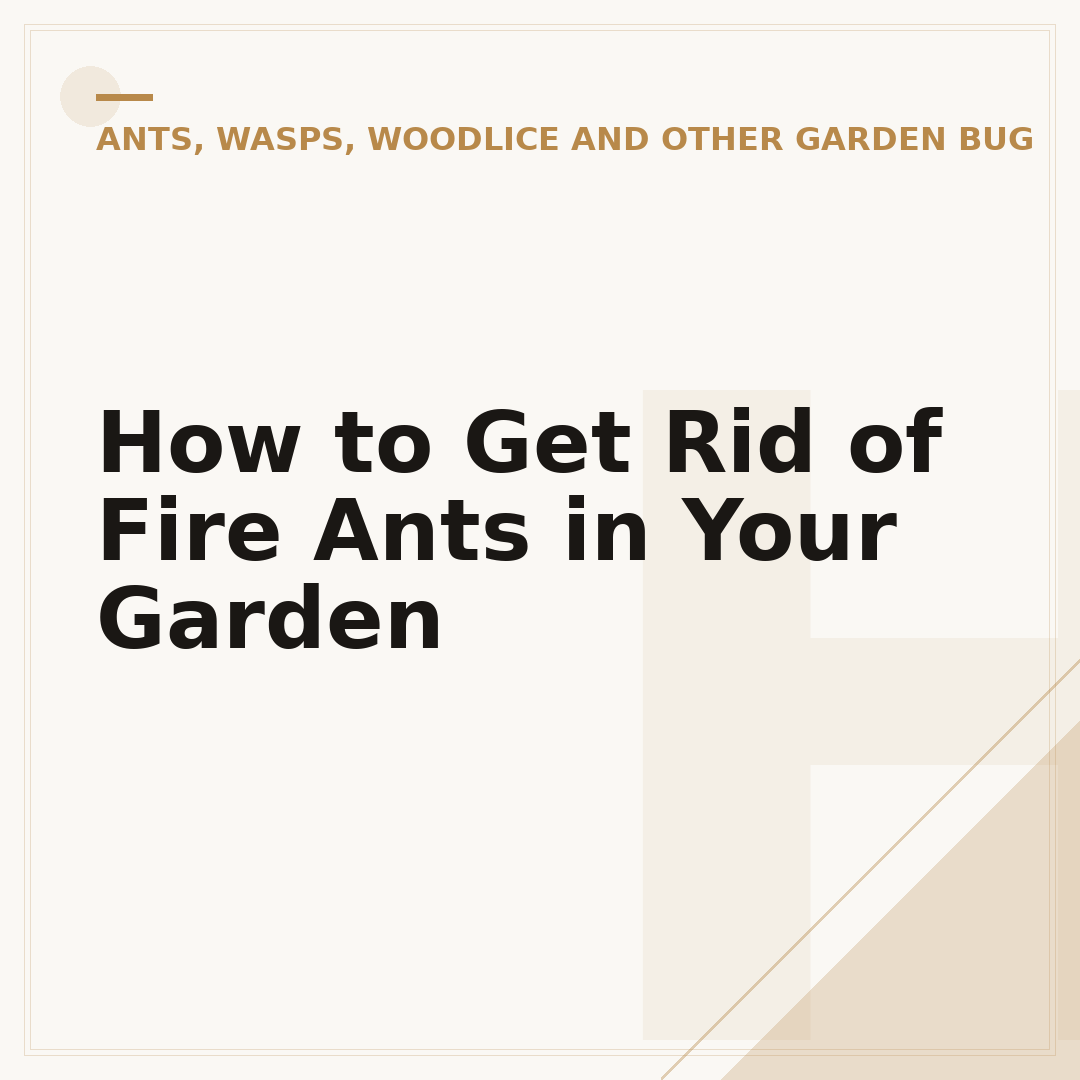 How to Get Rid of Fire Ants in Your Garden