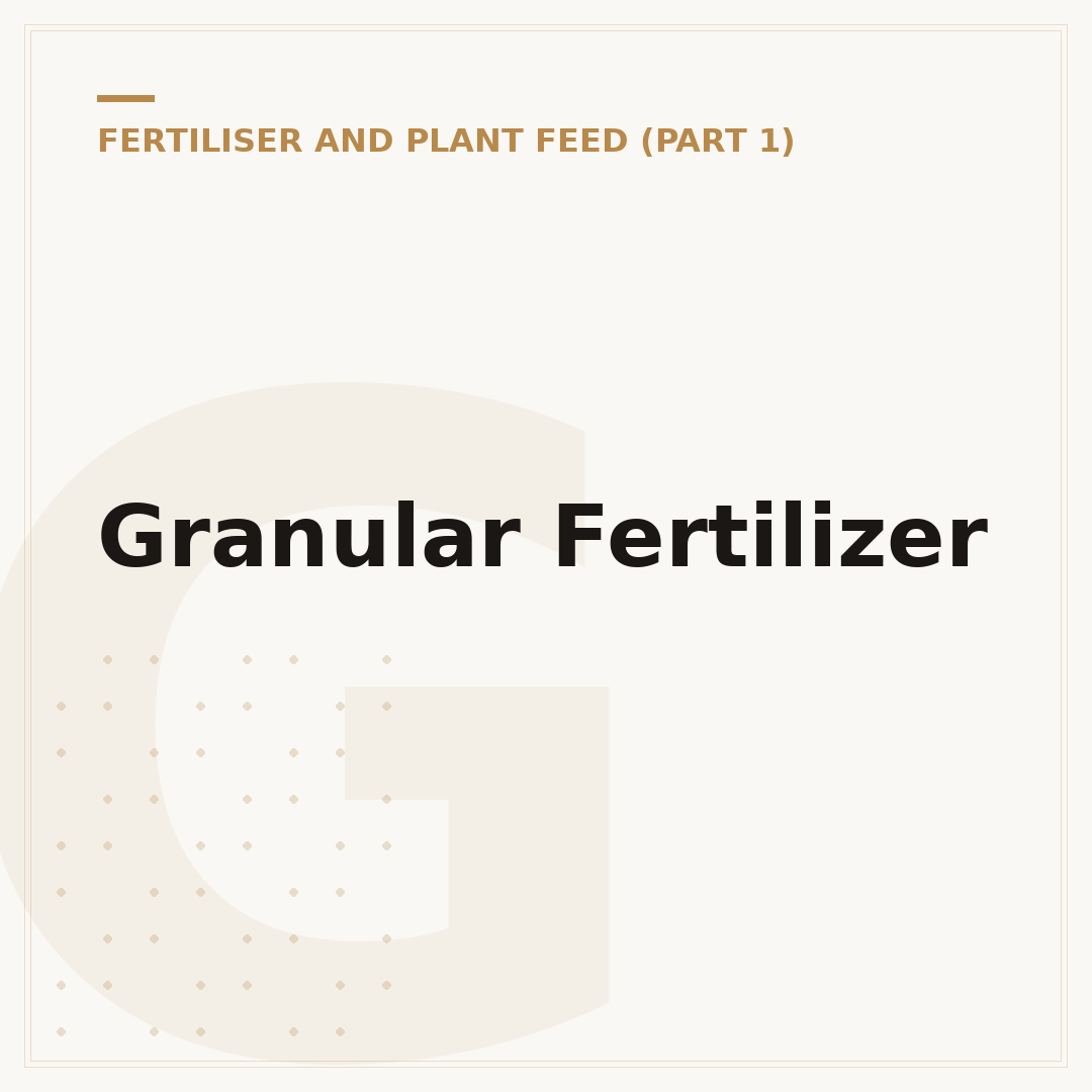 Granular Fertilizer