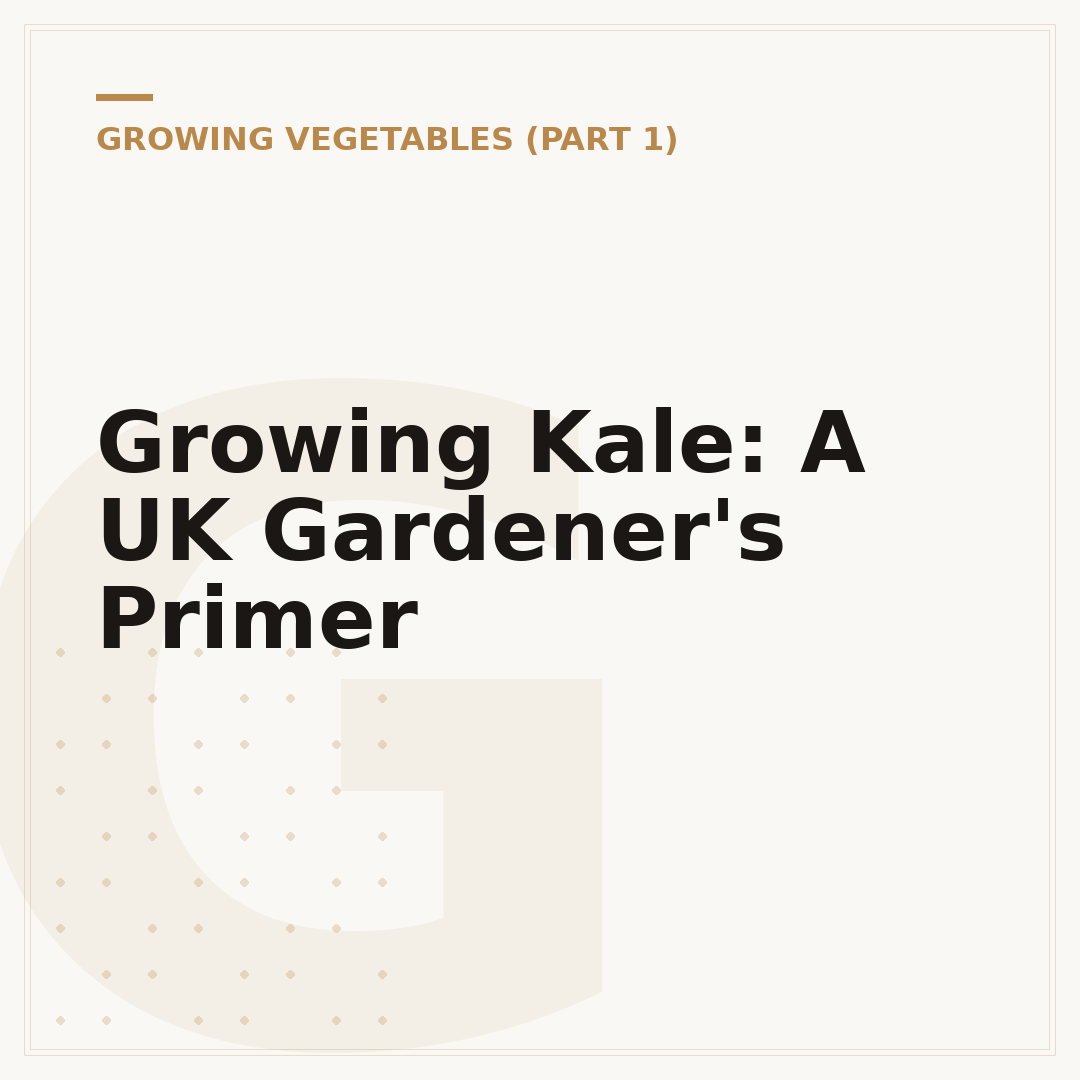 Growing Kale: A UK Gardener's Primer