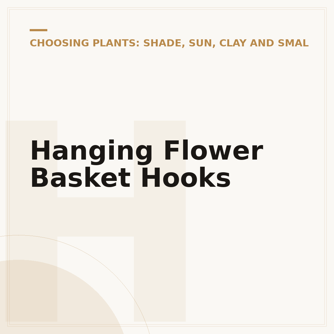 Hanging Flower Basket Hooks