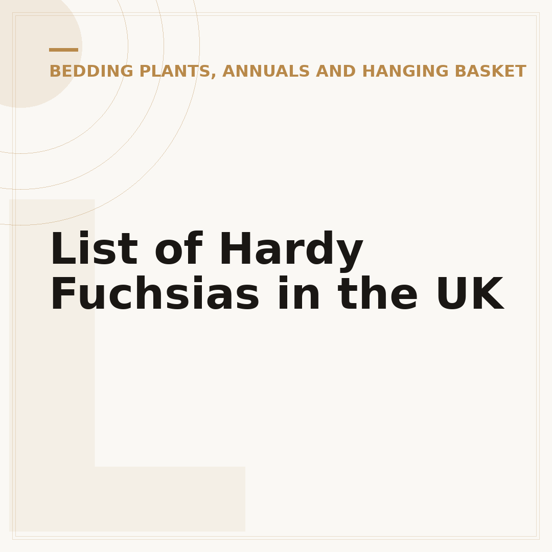 List of Hardy Fuchsias in the UK