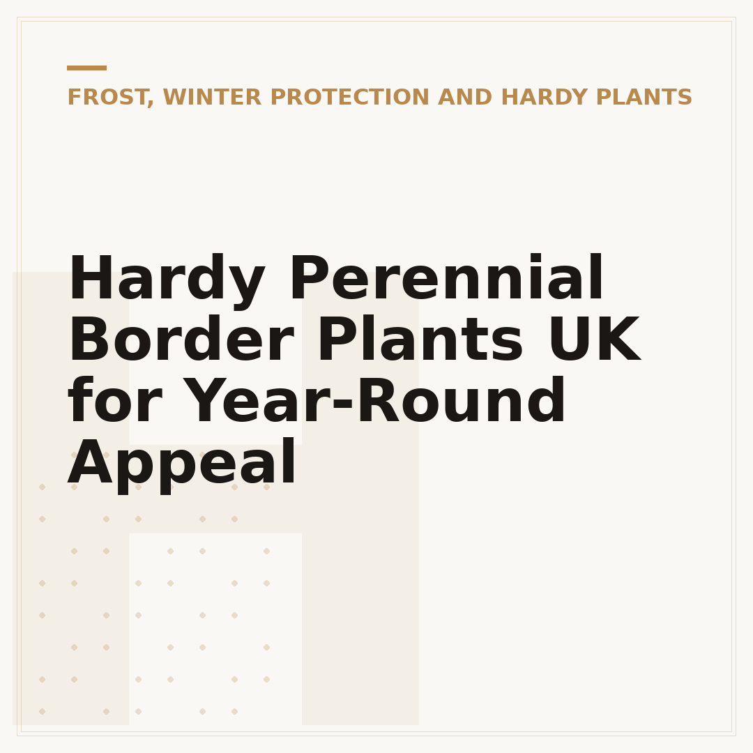 Hardy Perennial Border Plants UK for Year-Round Appeal