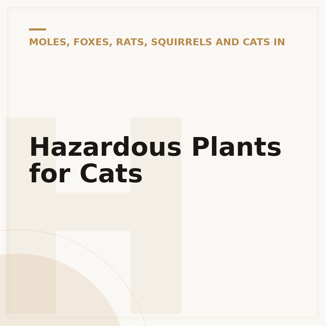 Hazardous Plants for Cats