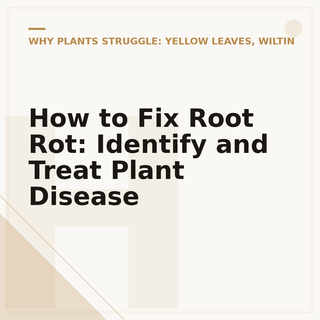 How to Fix Root Rot: Identify and Treat Plant Disease