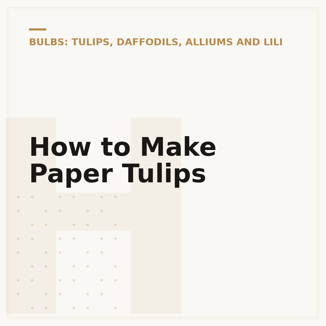 How to Make Paper Tulips