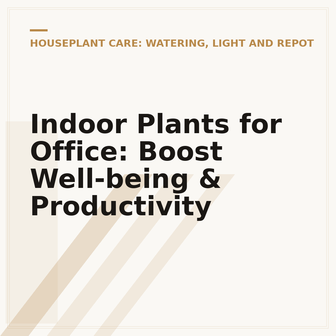 Indoor Plants for Office: Boost Well-being & Productivity