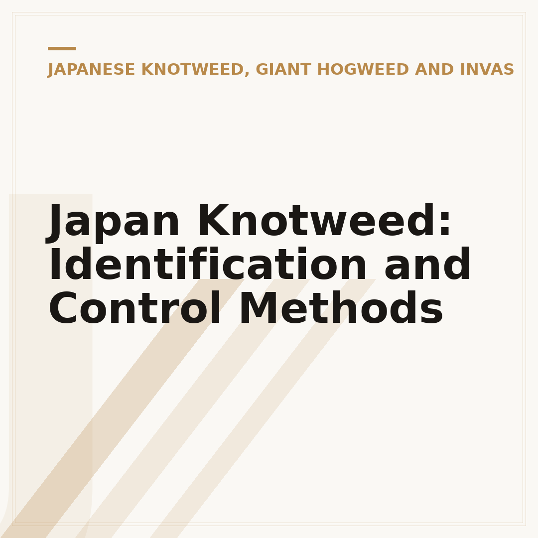 Japan Knotweed: Identification and Control Methods