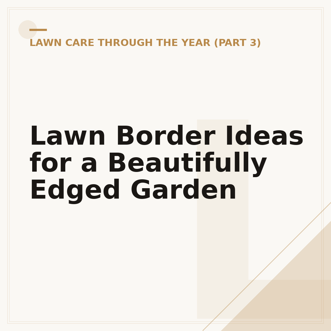 Lawn Border Ideas for a Beautifully Edged Garden