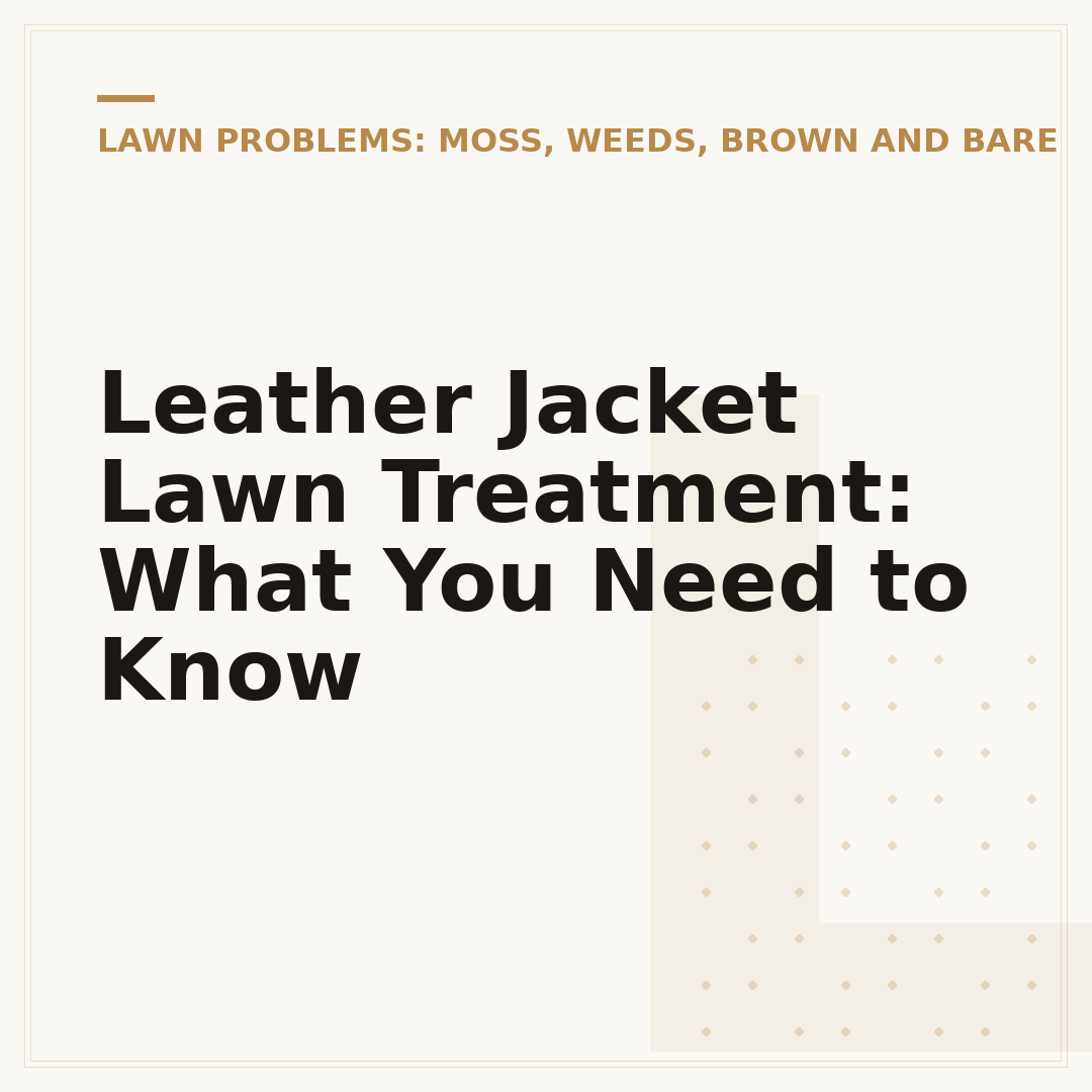 Leather Jacket Lawn Treatment: What You Need to Know