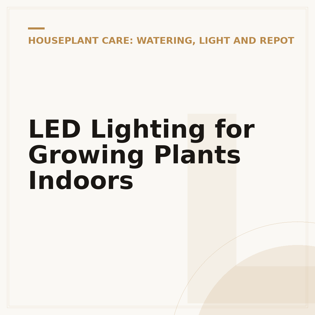 LED Lighting for Growing Plants Indoors