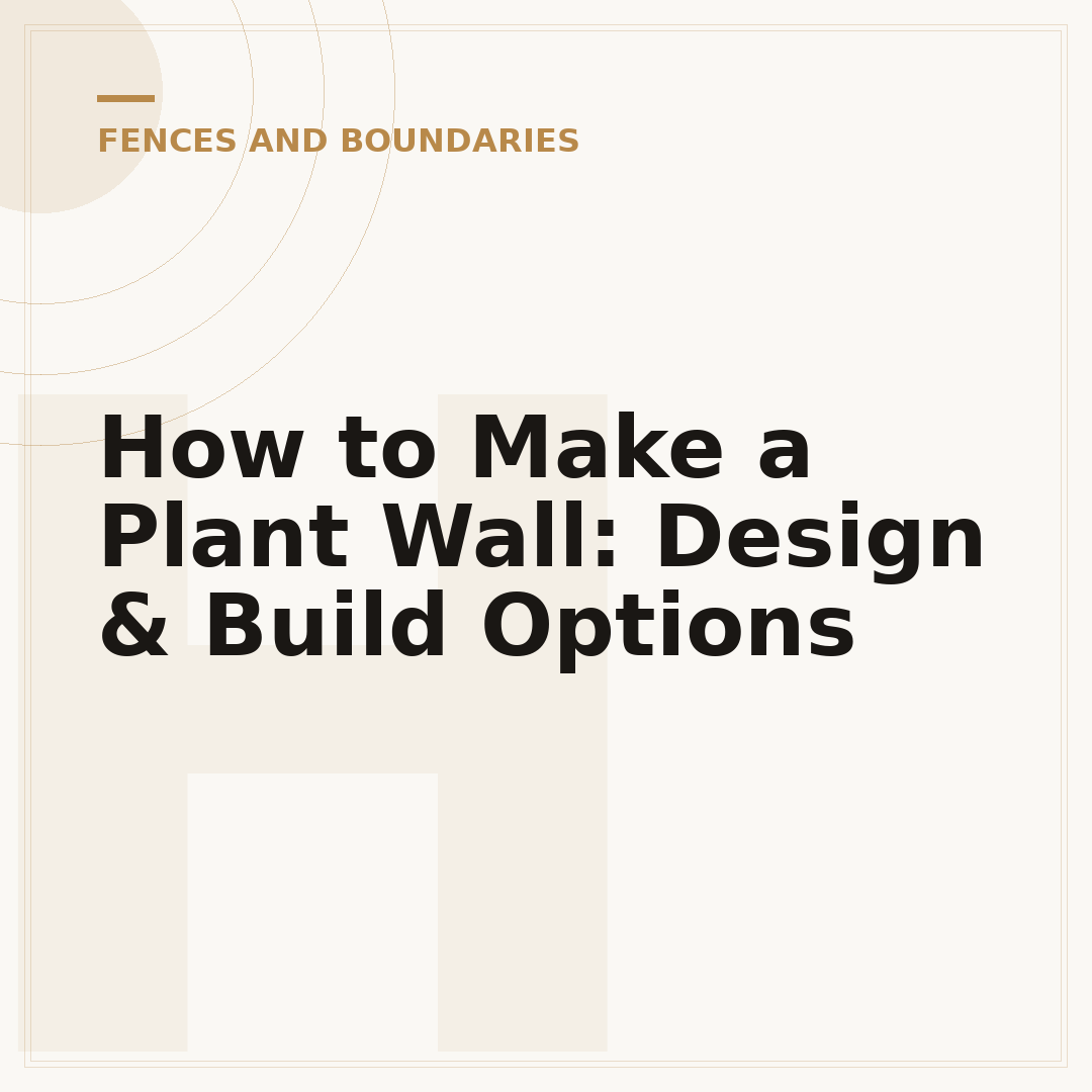 How to Make a Plant Wall: Design & Build Options