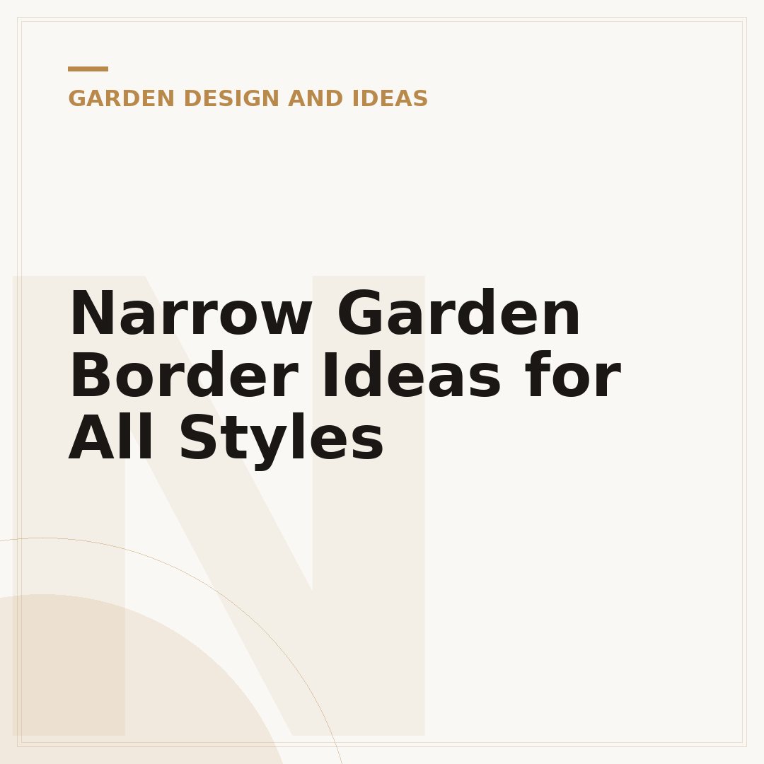 Narrow Garden Border Ideas for All Styles