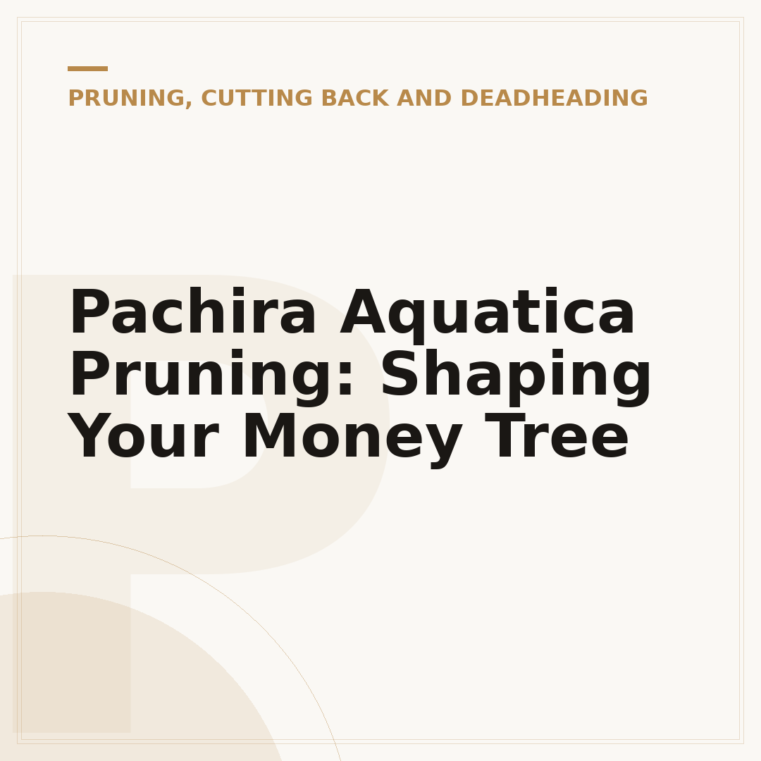 Pachira Aquatica Pruning: Shaping Your Money Tree