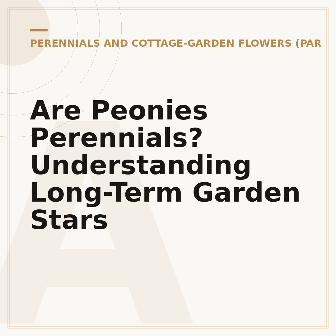 Are Peonies Perennials? Understanding Long-Term Garden Stars