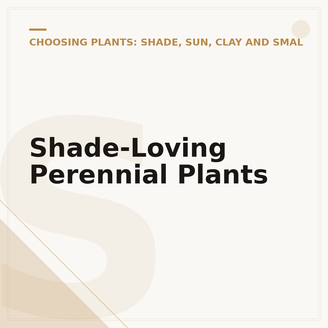 Shade-Loving Perennial Plants