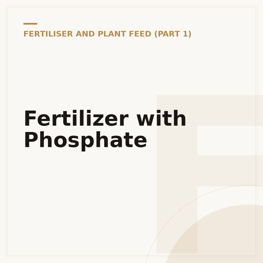 Fertilizer with Phosphate