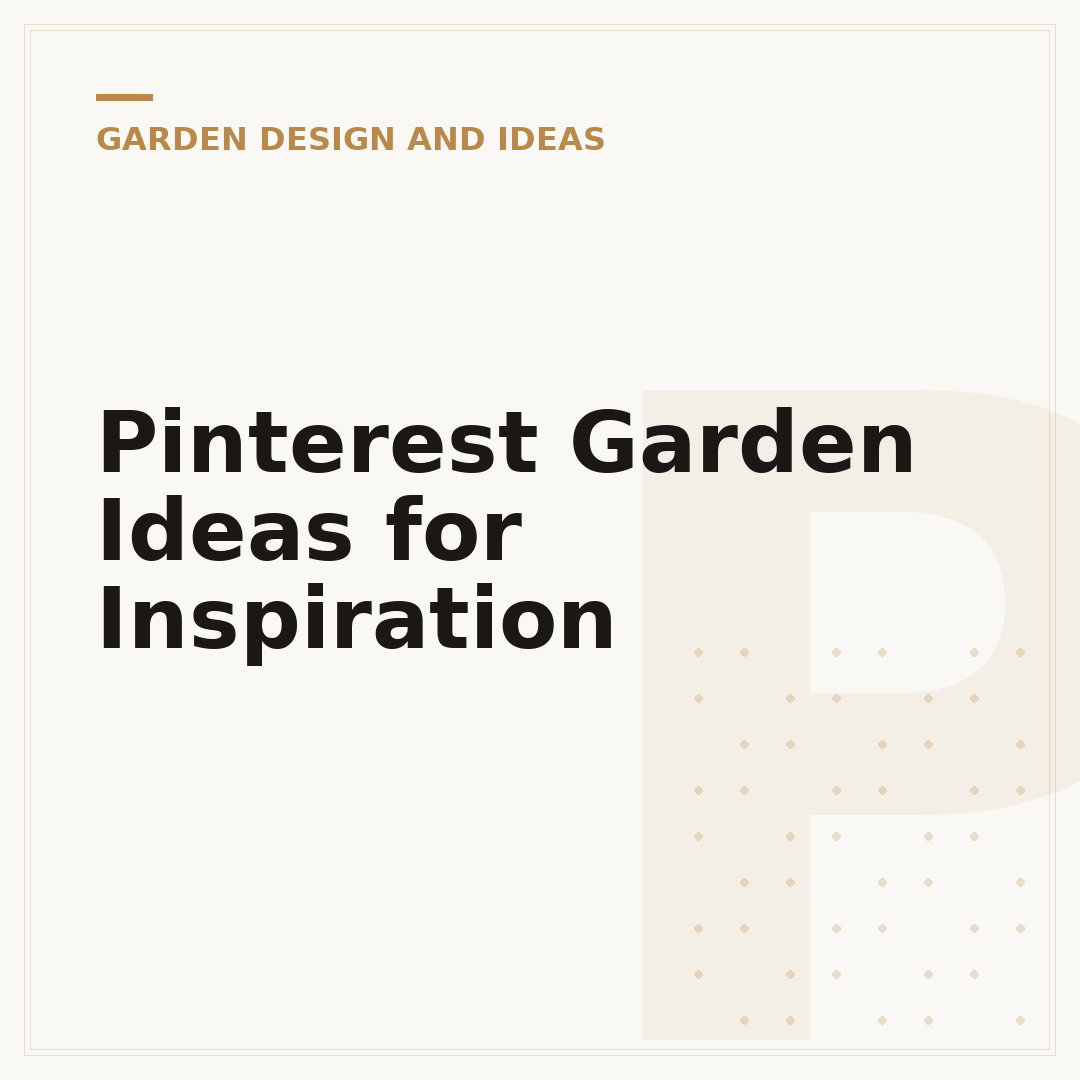 Pinterest Garden Ideas for Inspiration
