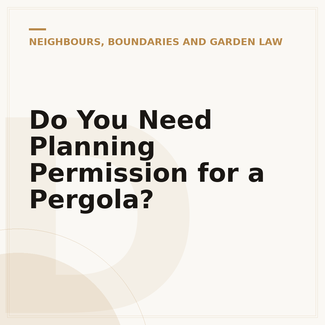 Do You Need Planning Permission for a Pergola?
